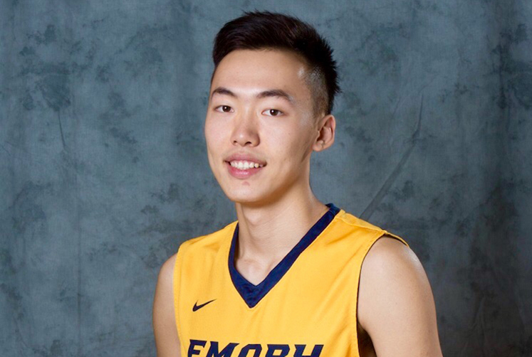 Daniel Liu plays power forward on the Oxford men's basketball team.