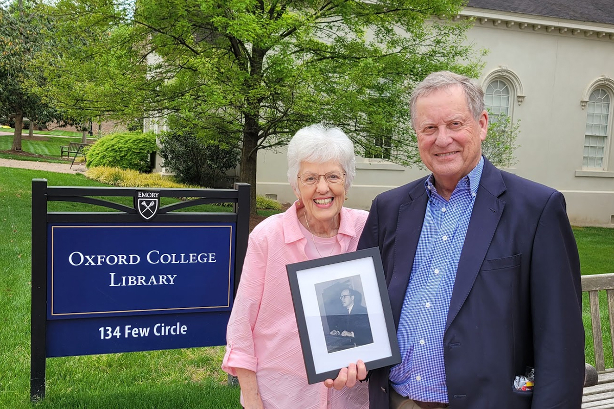 John F. Morgan poses with Carol Penn